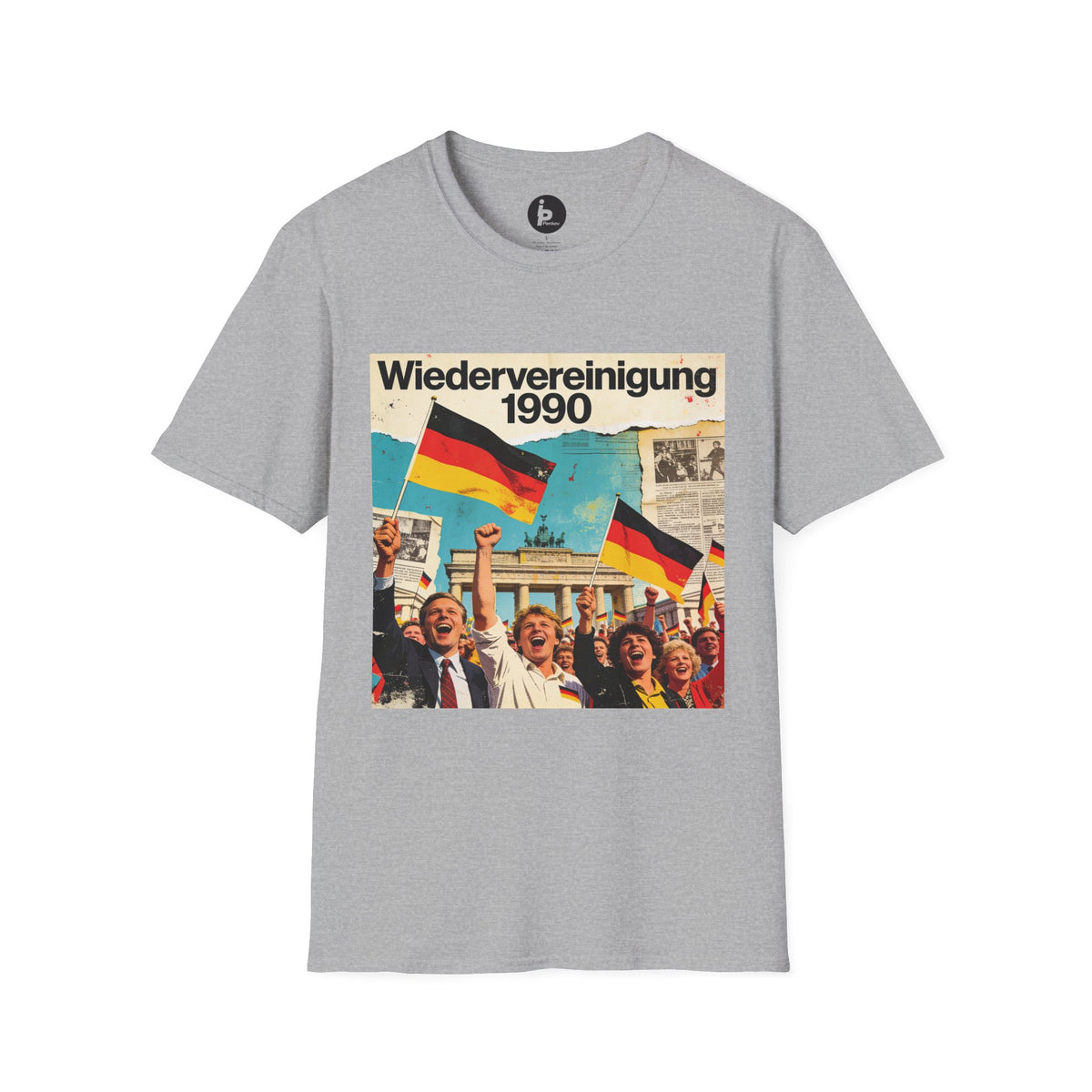 Wiedervereinigung 1990 - Deutsche Wiedervereinigung Retro Flagge T-Shirt