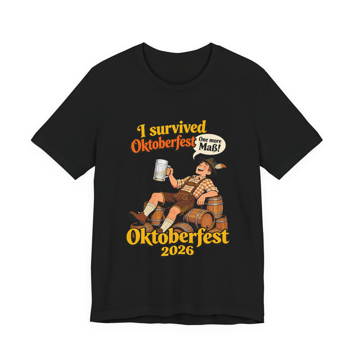 Oktoberfest 2026 T-Shirt — "I Survived Oktoberfest" Beer Festival Tee