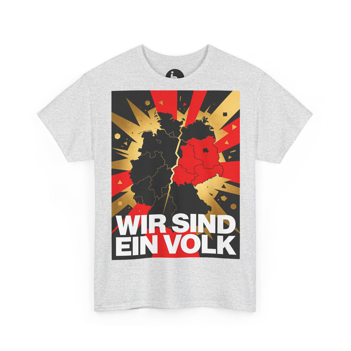 T-Shirt „WIR SIND EIN VOLK“ - Erinnerung, Retro‑Poster‑Style