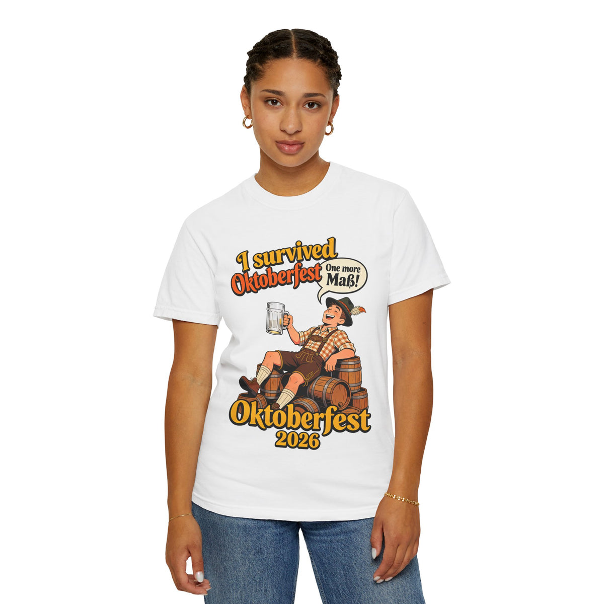 Oktoberfest 2026 T-Shirt – "I Survived Oktoberfest" Beer Festival Tee