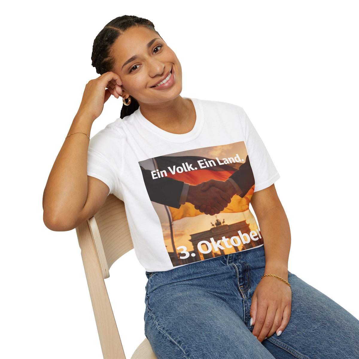 T-Shirt – „Ein Volk. Ein Land.“ 3. Oktober Gedenk-Shirt