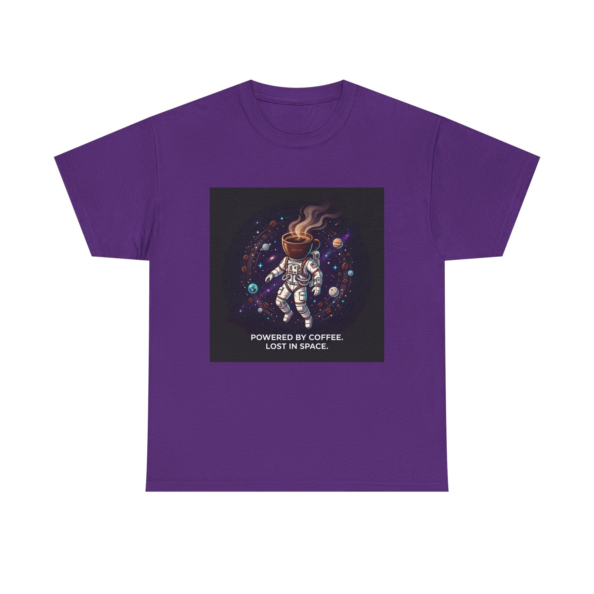 Astronaut Coffee T‑Shirt — "Powered by Coffee, Lost in Space" Space Tee