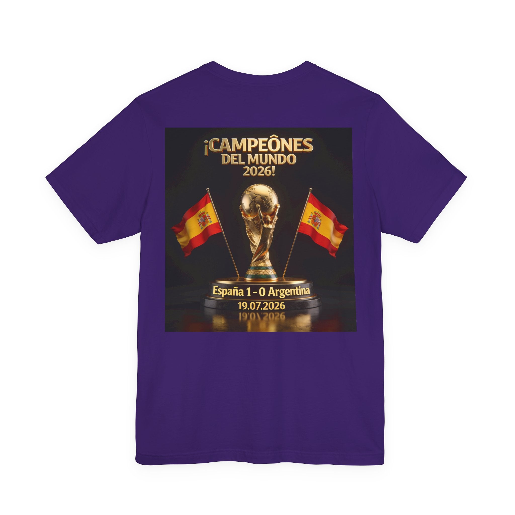 World Cup Champions 2026 Tee — ¡Campeones del Mundo 2026! España 1-0 Argentina (19.07.2026)