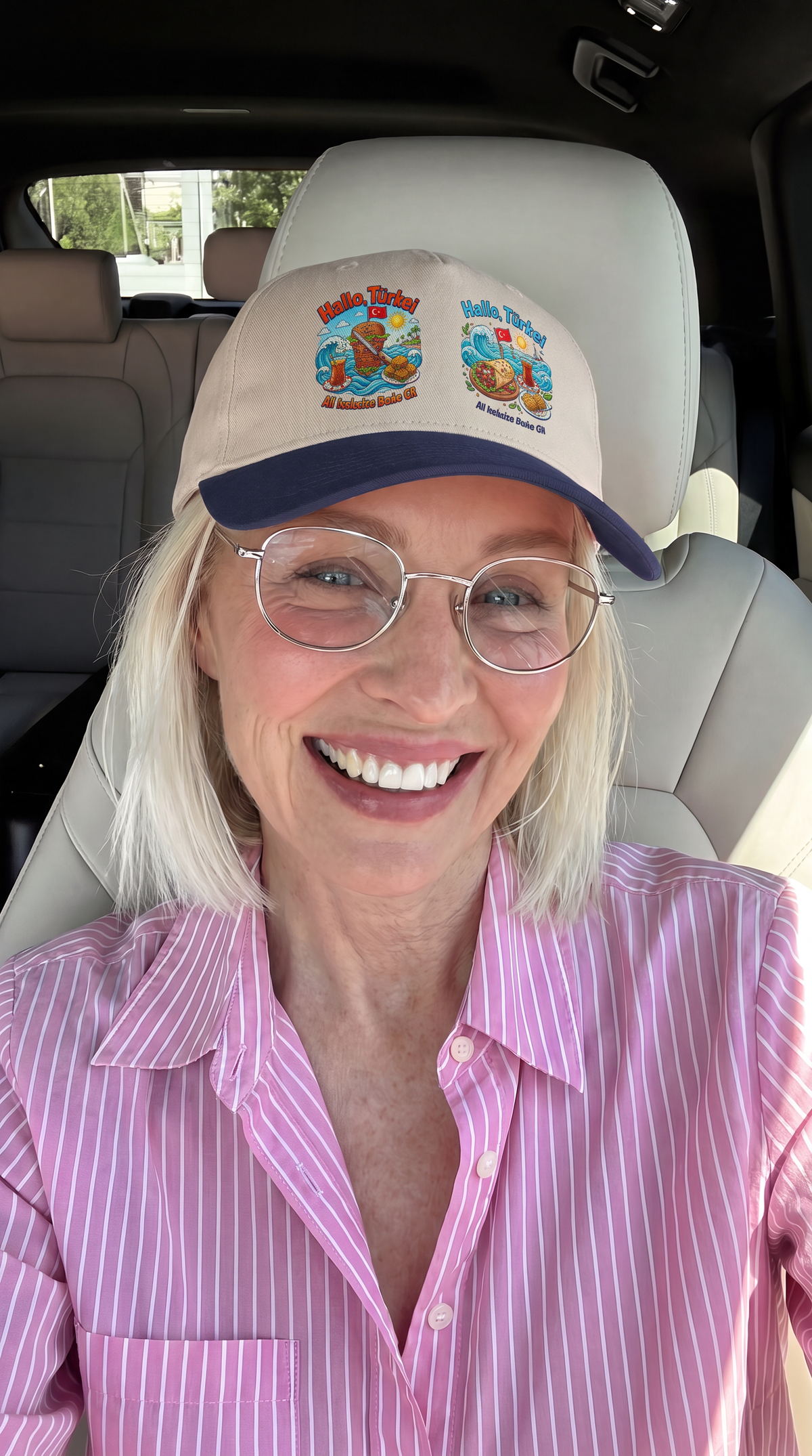 Hallo Turkey Beach Baseball Cap — Tropical Thanksgiving Vacation Vibe