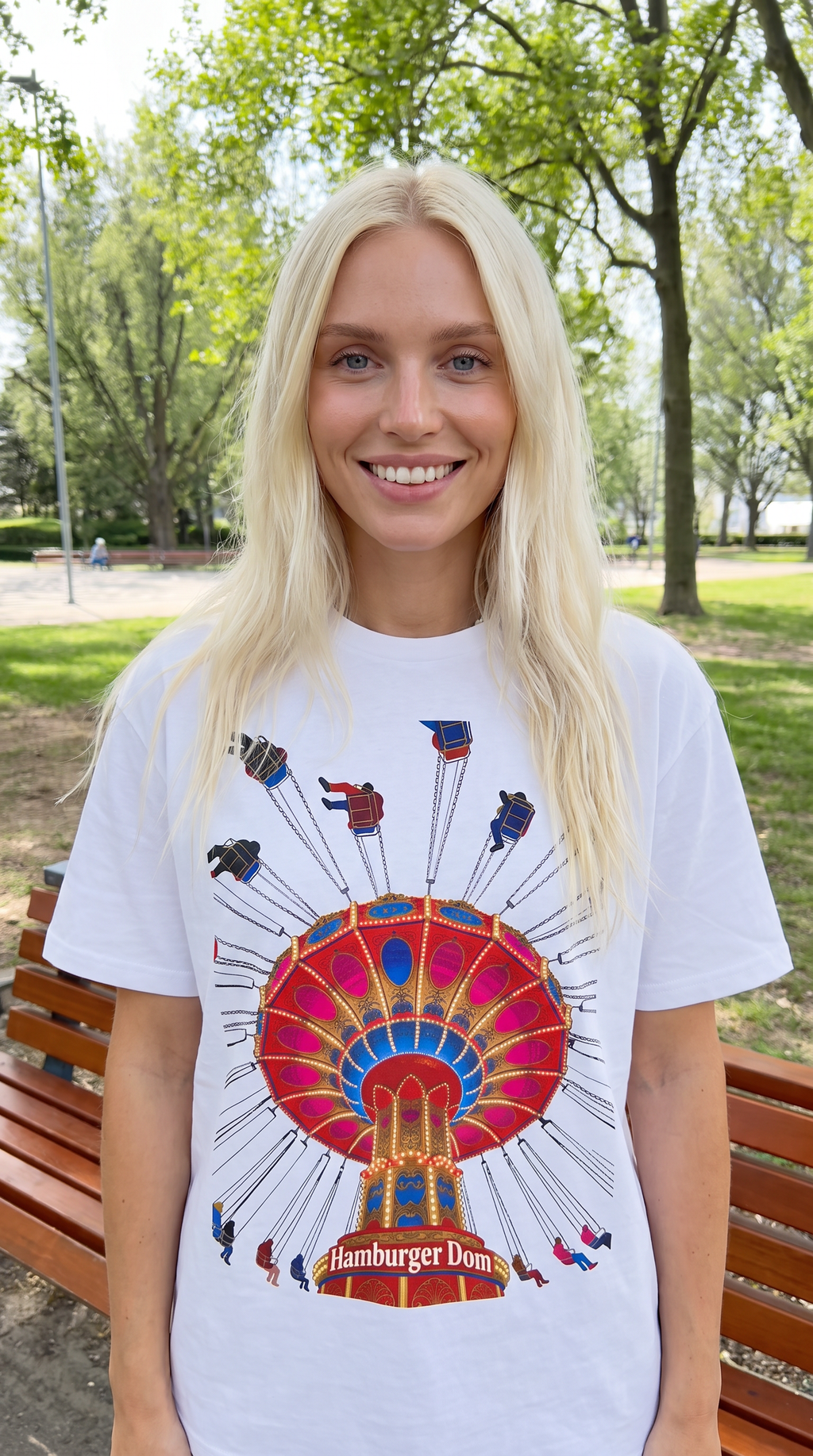 Hamburger Dom T-Shirt – Kettenkarussell Motiv Unisex