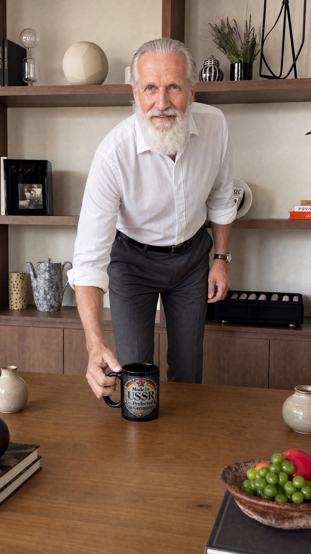 Made in USSR Coffee Mug – Vintage Ironplate Design (11oz/15oz)