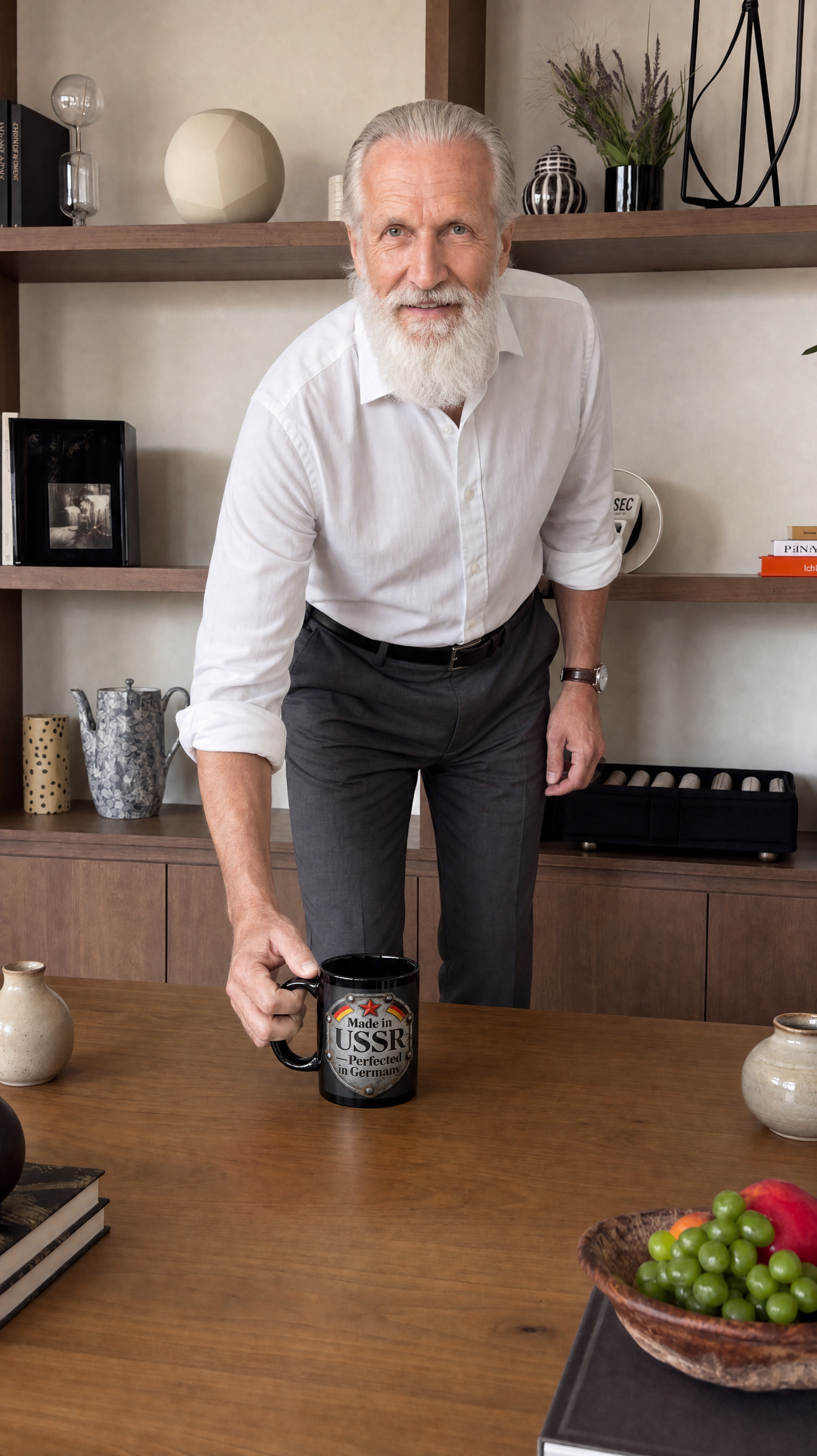 Made in USSR Coffee Mug – Vintage Ironplate Design (11oz/15oz)