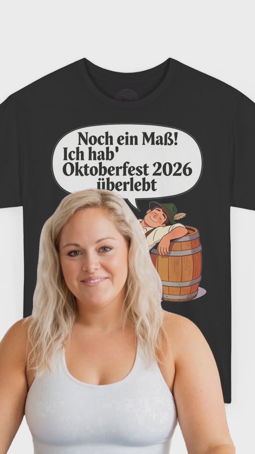 Oktoberfest 2026 T-Shirt – „Noch ein Maß! Ich hab' Oktoberfest 2026 überlebt“ Beer-Festival-Shirt