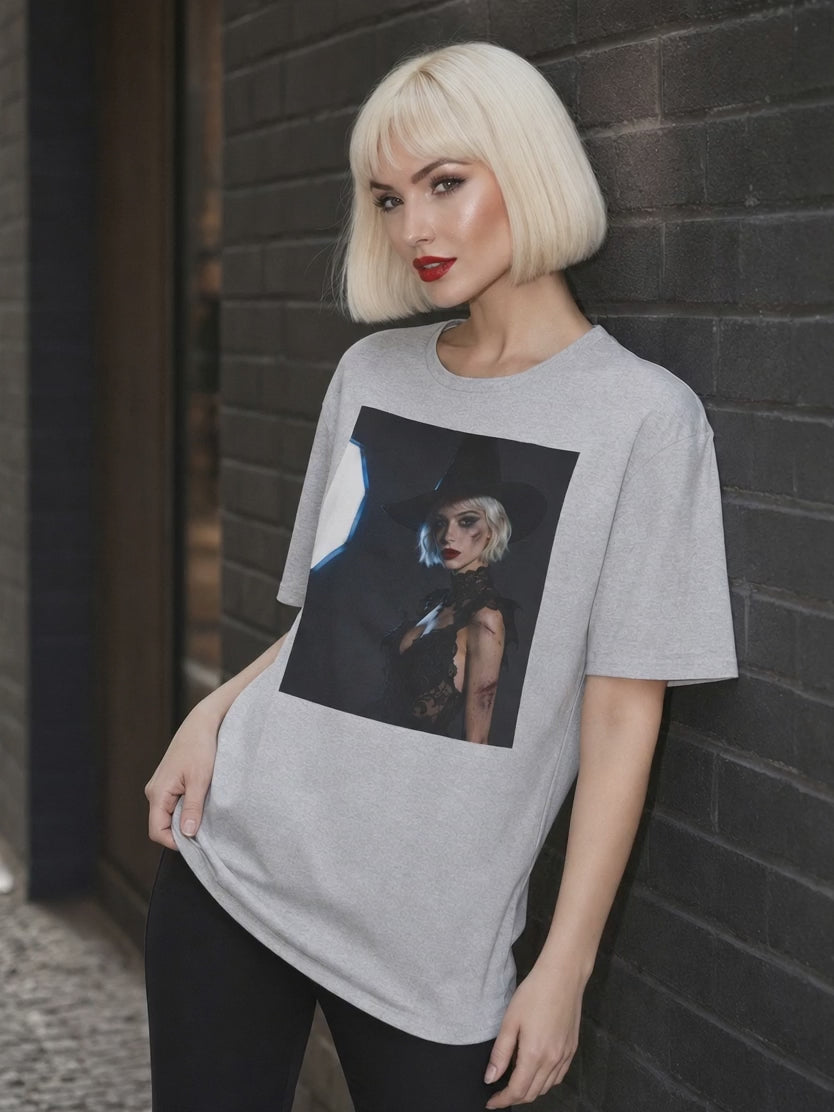 Gothic Witch T-Shirt – Witch Portrait Halloween Shirt